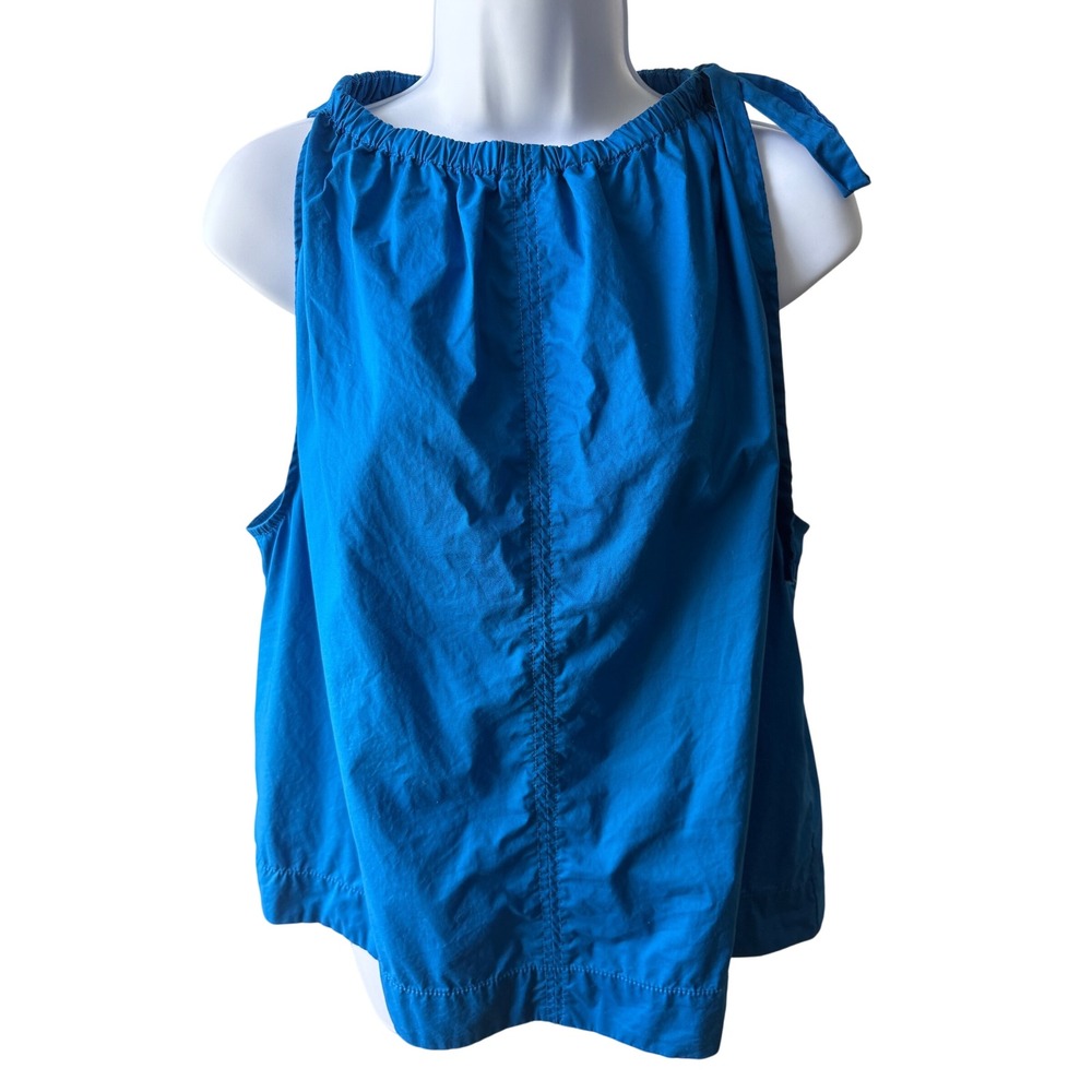 Cotton LOFT Outlet Blue Tank with Shoulder Tie Size Large